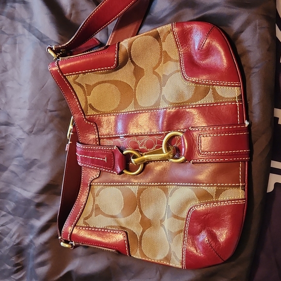 Coach Handbags - Coach EUC vintage monogram shoulderbag